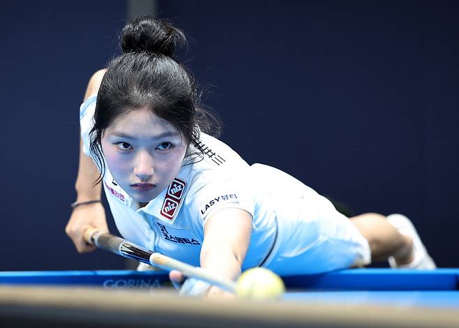 에스와이 빌더스 한지은 선수. 프로당구협회(PBA) 제공