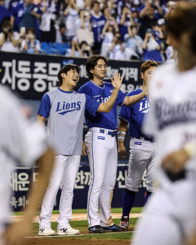 삼성 라이온즈 선수단. /사진=삼성 라이온즈 제공