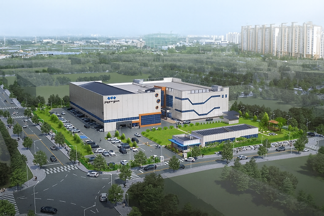 Rendering of Peptron's new Osong manufacturing facility (Data=Peptron)
