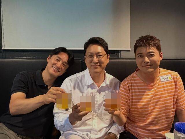 왼쪽부터 오상진, 한석준, 전현무./오상진 인스타그램