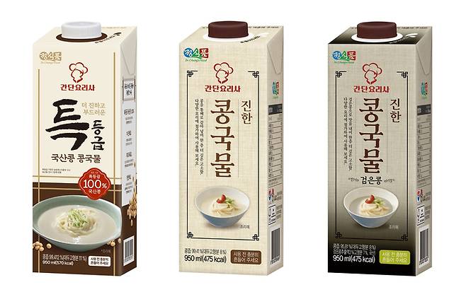 ▲정식품 '간단요리사 콩국물 시리즈' 올해 누적 판매 250만본 돌파