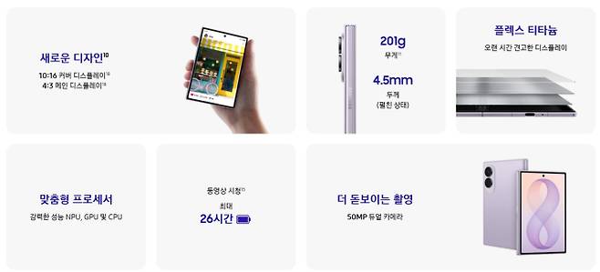 갤럭시 Z폴드8·플립8 가격·스펙·색상