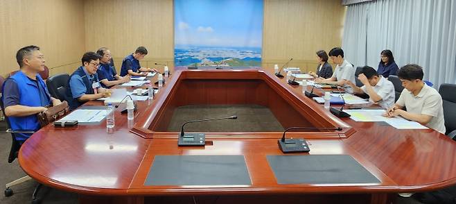 전남광주통합특별시 조직개편을 위한 제3차 노사공동협의체가 지난 7일 광주청사 영상회의실에서 개최됐다./전국공무원노동조합 광주지역본부 광주시지부 제공
