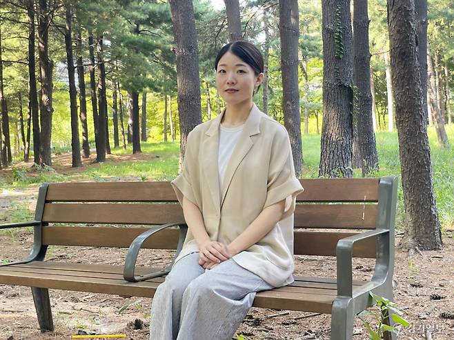 재일조선인 3세 소해금 연주자 량성희씨. 조혜정기자