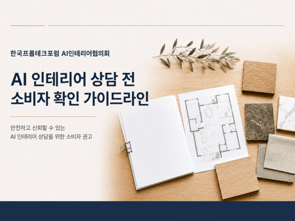 AI 인테리어 상담 전 소비자 확인 가이드라인