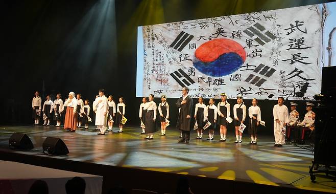 오늘(15일) 제주아트센터에서 열린 '제81주년 광복절 경축식' (제주도 제공)