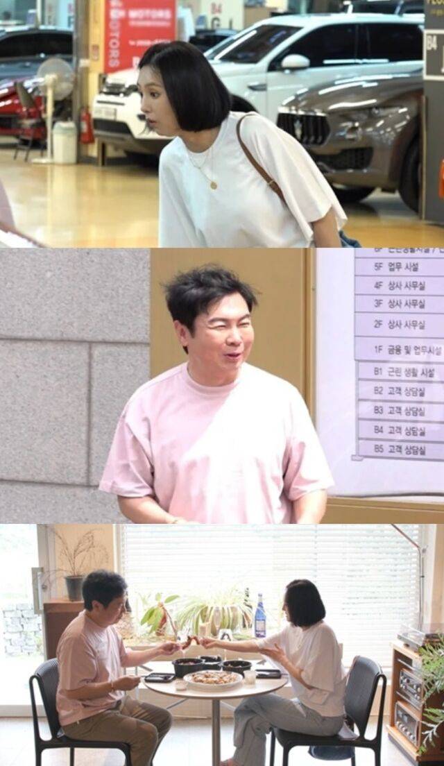 55세 ‘돌싱’ 배우 임원희가 8살 연하인 베이비복스 출신 이희진과 단둘이 술자리를 갖고 강릉 여행까지 제안하는 등 설렘 가득한 핑크빛 분위기를 이어간다./ SBS 예능프로그램 ‘미운 우리 새끼’