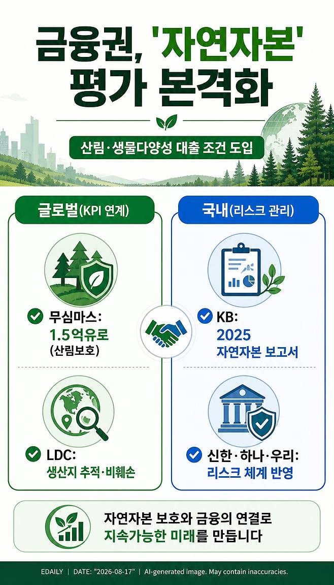숲 훼손하면 대출 조건 변경됩니다