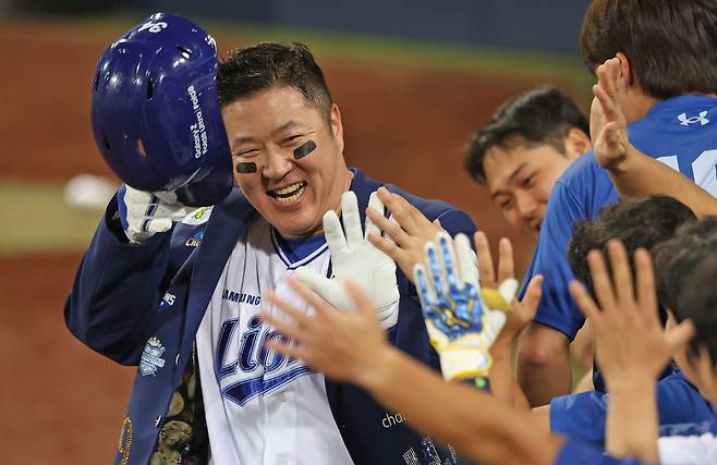삼성 라이온즈 최형우가 KBO 역대 최초 2700안타를 달성했다. 사진제공=삼성 라이온즈