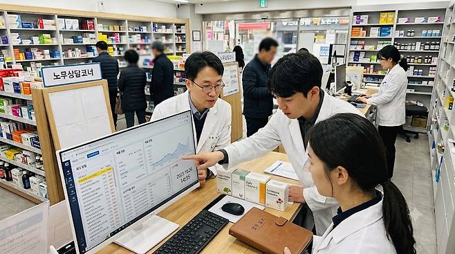 약국 근로시간. AI 생성 이미지