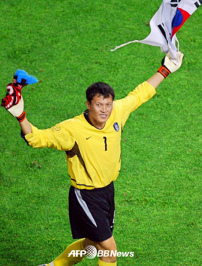 지난 2002 한·일 월드컵 당시 축구 국가대표팀 골키퍼 이운재. /AFPBBNews=뉴스1
