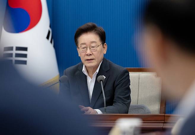 이재명 대통령이 21일 청와대에서 열린 국민주권정부 제1차 반부패정책협의회에서 발언하고 있다. ⓒ연합뉴스