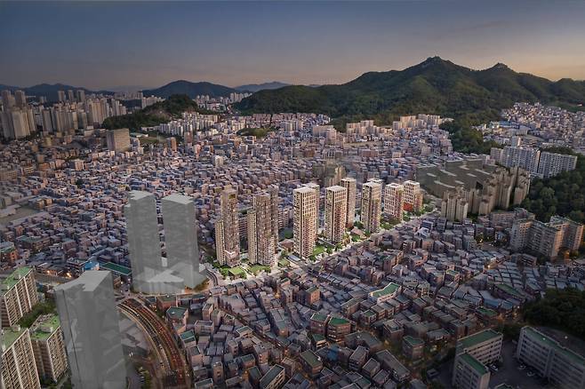 최근 신속통합기획이 확정된 사당동 일대 조감도. (사진=서울시 제공)