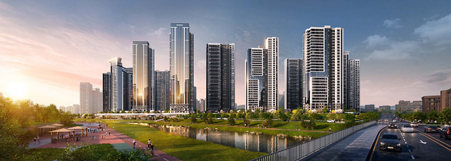 IPARK현대산업개발 의정부 장암2구역 재개발정비사업 투시도. 사진=IPARK현대산업개발 제공