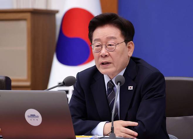 이재명 대통령이 1일 청와대에서 열린 2026년도 제38회 국무회의에서 발언하고 있다. 청와대사진기자단