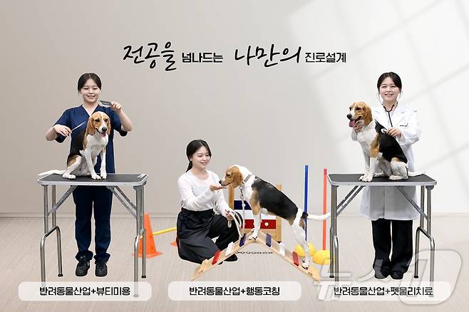 호남대학교 학사제도개편 예시. 다중트랙 교육과정을 통해 주전공에 학과간 장벽을 뛰어넘은 다양한 부전공 접목으로 자신만의 학과 포트폴리오 작성이 가능하다.(호남대 제공. 재배포 및 DB 금지)