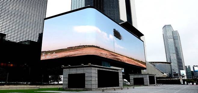 서울 삼성동 코엑스 대형 전광판 'K-POP 스퀘어 미디어'. 키노톤 제공