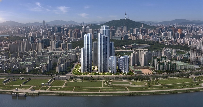 한강맨션 재건축 조감도. 사진 제공=용산구