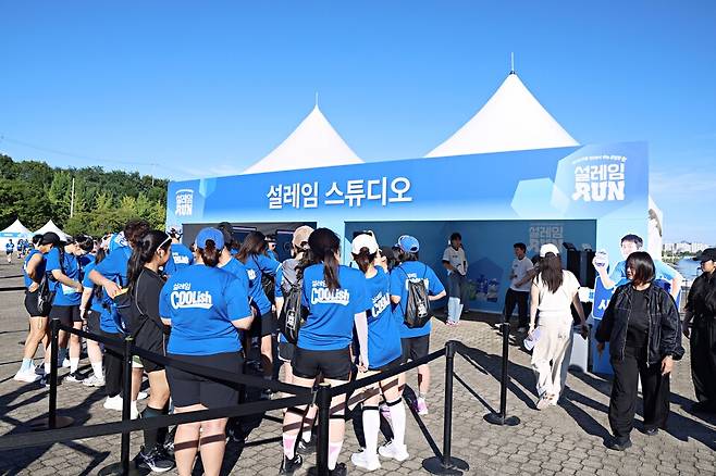 설레임런에 마련된 설레임 포토 부스존. / 사진=롯데웰푸드