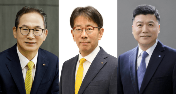 (왼쪽부터)양종희 KB금융지주 회장, 이재근 KB금융지주 글로벌사업부문장, 권광석 전 우리은행장. (사진=각 사)