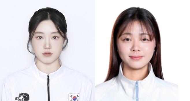 비치발리볼 국가대표로 출전하는 신지은, 서가은 선수(왼쪽부터). /경일대 제공