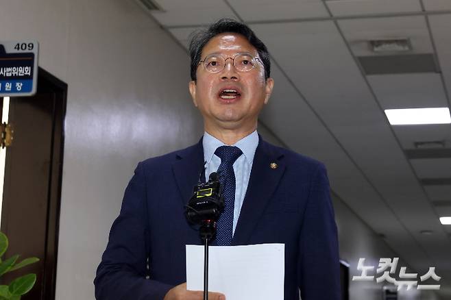 법무부 장관 후보로 지명된 더불어민주당 김승원 의원. 윤창원 기자