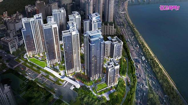 서울 강남구 청담르엘 조감도. 사진=유튜브채널 '집 나와라 뚝딱!' 갈무리
