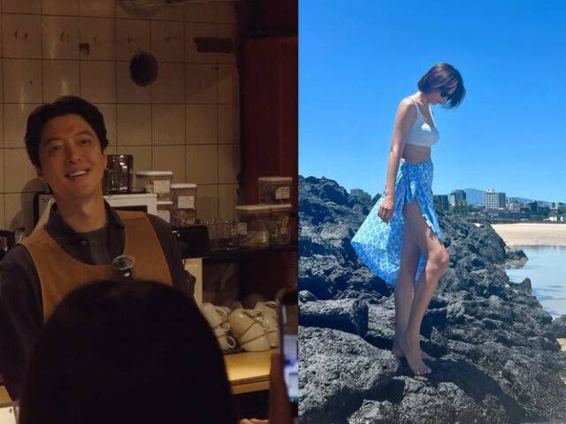 이동건의 카페와 조윤희의 제주도 여행에 대한 관심이 집중되고 있다. / (왼쪽) oasis80 SNS, (오른쪽) 조윤희 SNS