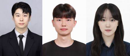 연구진 사진. (좌측부터) 박대희 DGIST 전기전자컴퓨터공학과 교수, 서태원 석사과정생, 전선애 학부연구생. DGIST 제공