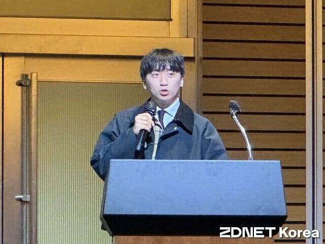 정시헌 엔키화이트햇 VA센터장이 금융권에서 예상되는 공격 시나리오를 순차적으로 공개하고 있다.