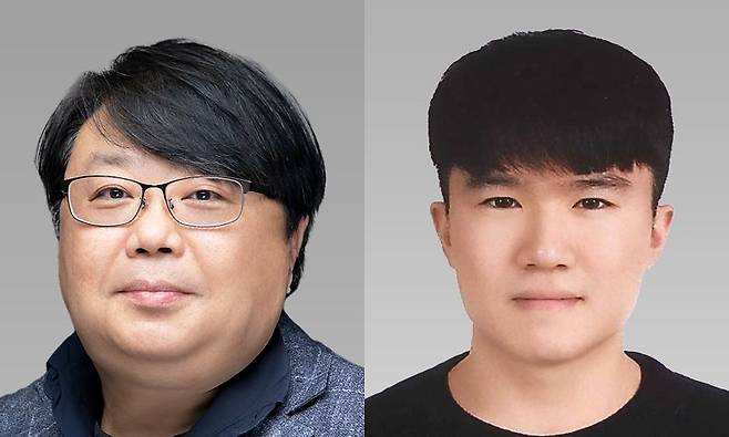 장두성 서강대학교 인공지능학과 교수(왼쪽 사진), 박현빈 석사과정생.