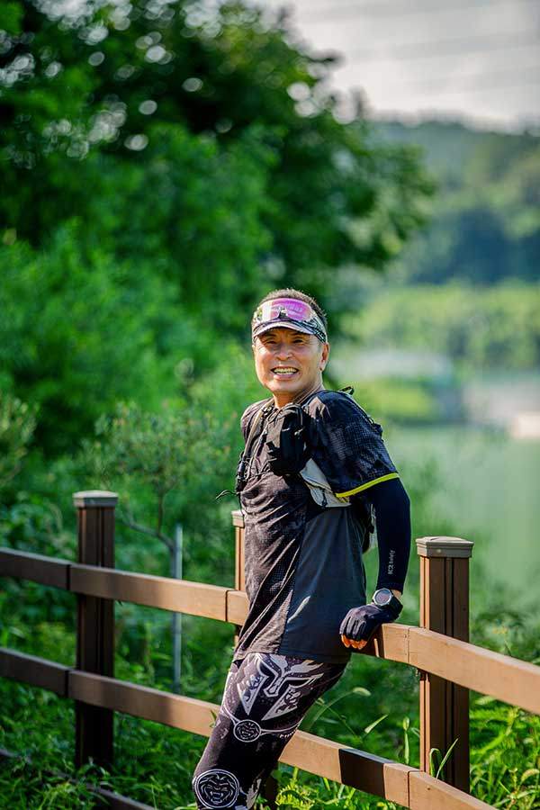 용인시 용덕저수지에서 만난 구용회씨.