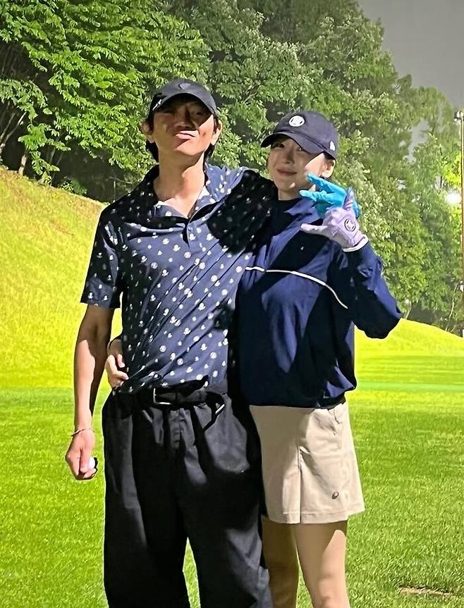 ▲ 원현준(왼쪽)과 이수진. 출처| 이수진 인스타그램