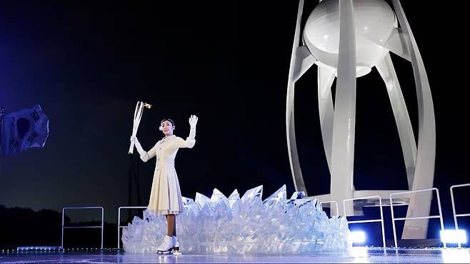 ◇김연아의 2018평창동계올림픽 개회식 성화 점화식 퍼포먼스.