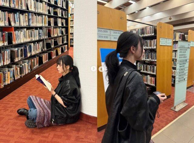 그룹 에스파의 카리나가 캐나다에서 독보적인 비주얼과 극과 극의 반전 매력을 발산하며 일상을 공유했다. /카리나 소셜미디어