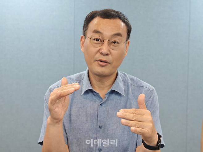 박준형 인피닉 대표가 지난 9일 이데일리와 인터뷰를 하고 있다. (사진=한광범 기자)