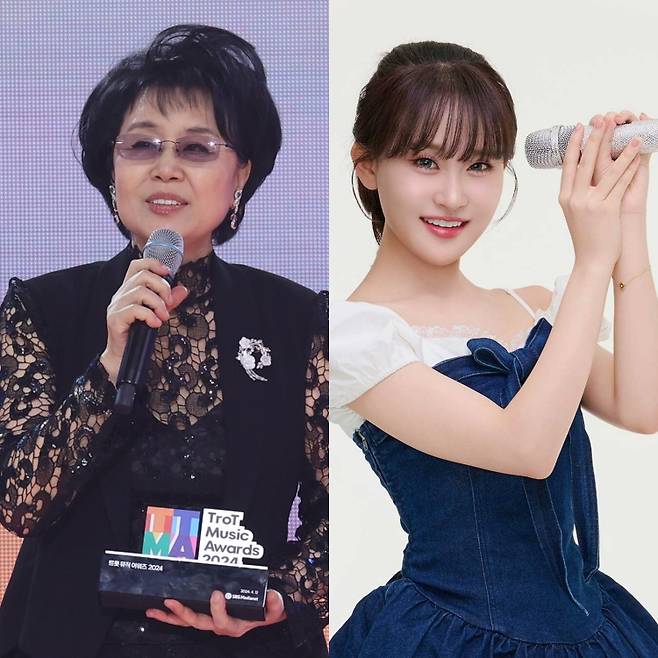 가수 심수봉, 김다현 (사진=일간스포츠DB, 김다현 소속사 제공)