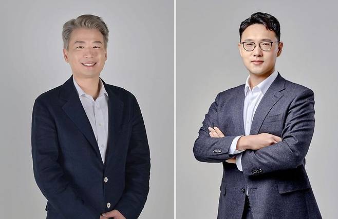 네이버웹툰 김용수 공동대표(왼쪽)와 김규남 공동대표. 네이버웹툰 제공