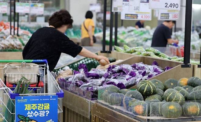 서울 서초구 농협유통 하나로마트 양재점에서 시민들이 장을 보고 있다. 뉴시스