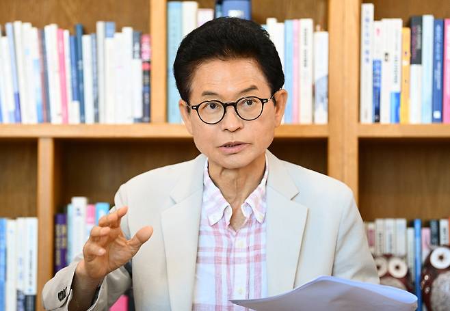이철우 경북도지사가 민선 9기 100일을 맞아 지역 주요 현안에 대해 이야기를 하고 있다. /경북도 제공