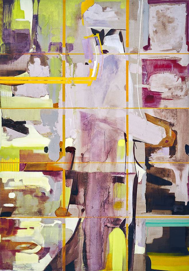 김세은, 〈접는 그림-다음을 위한 선〉2023 Water mixable oil and cement pigment on canvas210 x 147 x 3 cm Courtesy of the artist and Kukje Gallery 사진: 이의록 이미지 제공: 국제갤러리 *재판매 및 DB 금지
