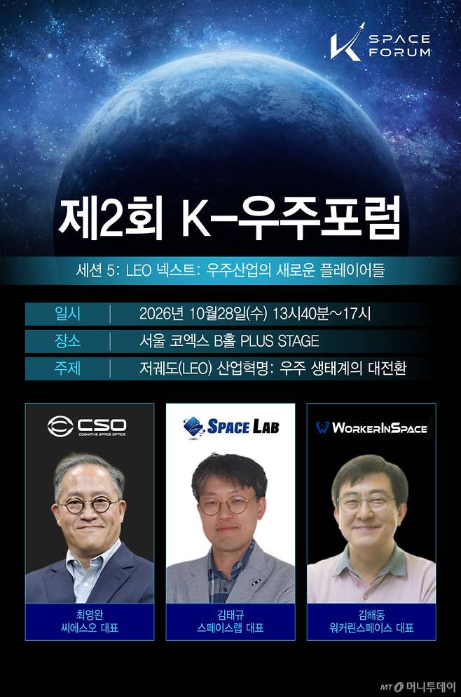 제2회 K-우주포럼 저궤도 산업혁명 우주생태계의 대전환/그래픽=윤선정