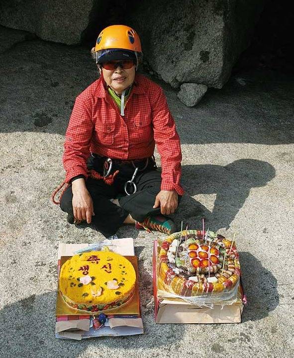 80, 90세 생일잔치를 인수봉 정상에서 했다.