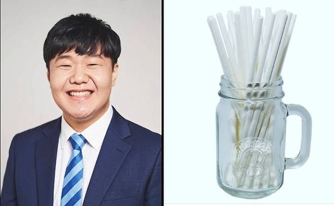 시사 풍자 크리에이터 겸 개그맨 이상민이 추미애 경기지사에게 플라스틱 빨대 250개를 보낸데 이어 부승찬 더불어민주당 의원에겐 "환셩을 생각해서 종이빨대 200개를 보냈다"고 알렸다. (SNS 갈무리. 재판매 및 DB 금지) ⓒ 뉴스1