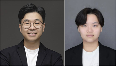 김진태 포스텍 교수(왼쪽)와 김정연 석사