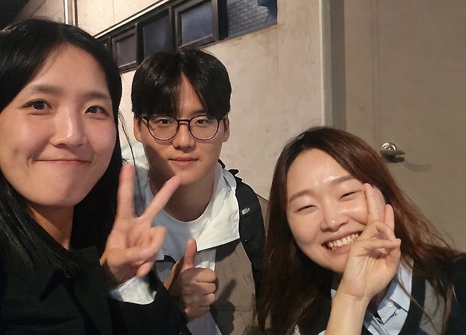 기획보도와 탐사보도를 하는 한국일보 엑설런스팀 기자들. 왼쪽부터 신은별·나광현·문지수 기자. /신은별 제공