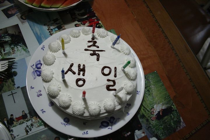 ジュンの誕生日ケーキ