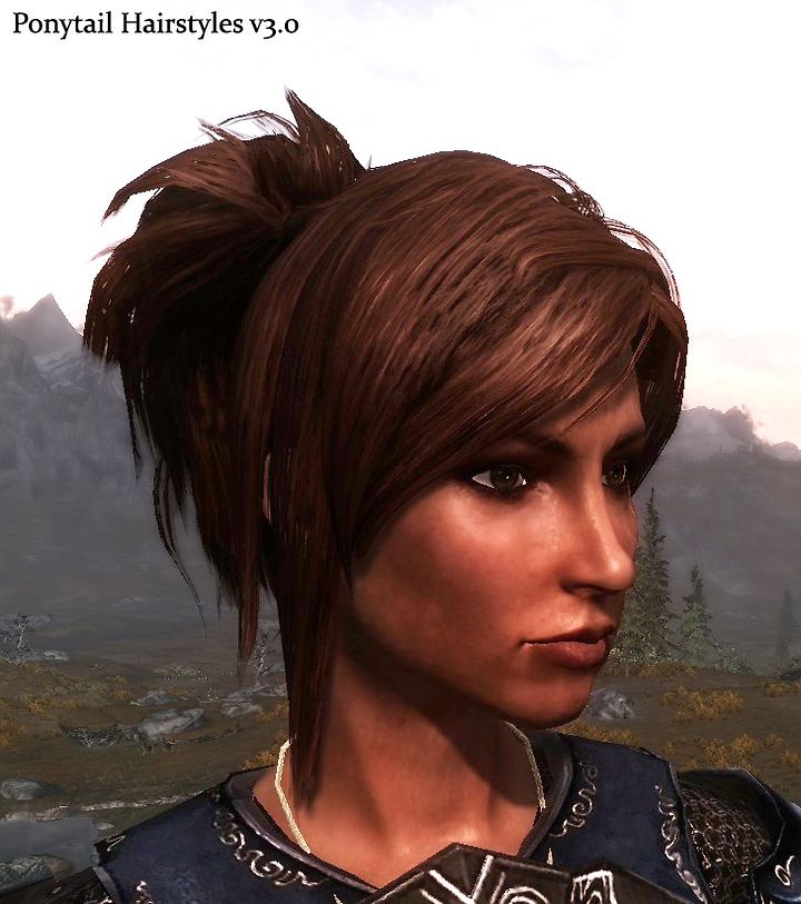 [SKYRIM/스카이림] 포니테일 헤어를 추가해줍니다. (Ponytail Hairstyles v3_0)