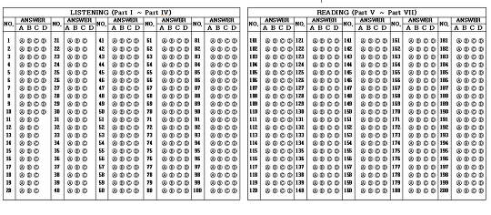 toeic-answer-sheet