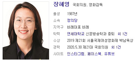 ì •ì˜ë‹¹ ìž¥í˜œì˜ í